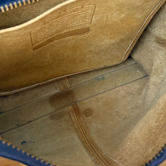 Coach Vintage 60’s Bonnie Cashin Skinny Kisslock Tote Camel Leather - Picture 15 of 16